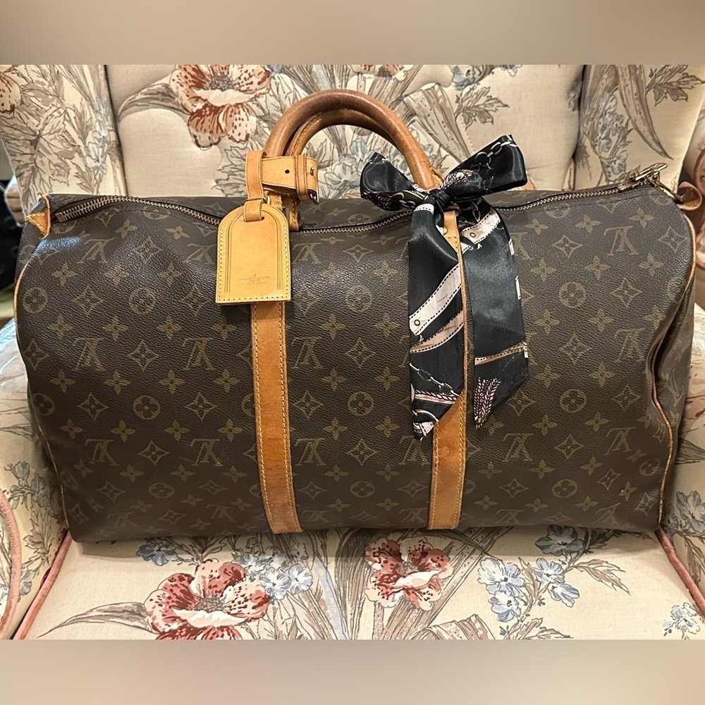 Louis Vuitton Keepall 50 Authentic Monogram Travel Boston Bag in Good Condition - Picture 2 of 16